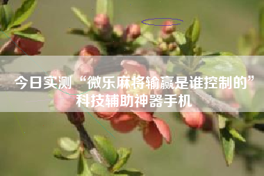 今日实测“微乐麻将输赢是谁控制的”科技辅助神器手机