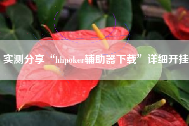 实测分享“hhpoker辅助器下载	”详细开挂
