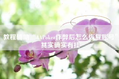 教程辅助“AAPoker作弊后怎么恢复账号”其实确实有挂