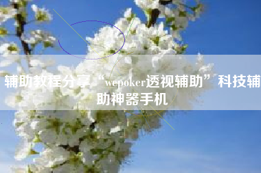 辅助教程分享“wepoker透视辅助	”科技辅助神器手机
