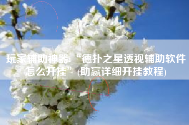 玩家辅助神器:“德扑之星透视辅助软件怎么开挂”(助赢详细开挂教程)