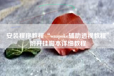 安装程序教程“waapoke辅助透视教程”附开挂脚本详细教程