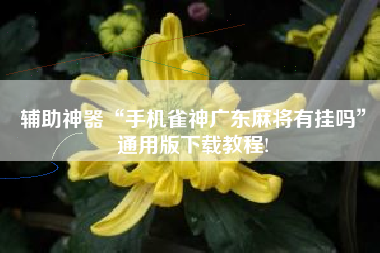 辅助神器“手机雀神广东麻将有挂吗	”通用版下载教程!