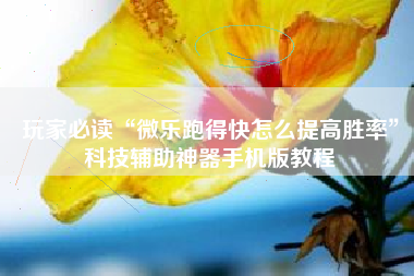 玩家必读“微乐跑得快怎么提高胜率	”科技辅助神器手机版教程