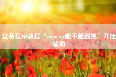 安装程序教程“wepoker能不能透视	”开挂辅助