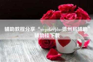 辅助教程分享“wepokerplus德州局辅助	”辅助挂下载