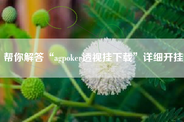 帮你解答“agpoker透视挂下载”详细开挂
