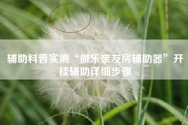 辅助科普实测“微乐亲友房辅助器”开挂辅助详细步骤