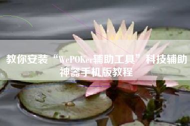教你安装“WePOKer辅助工具”科技辅助神器手机版教程