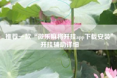 推荐一款“微乐麻将开挂app下载安装”开挂辅助详细