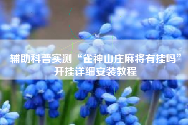 辅助科普实测“雀神山庄麻将有挂吗”开挂详细安装教程