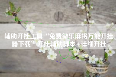 辅助开挂工具“免费微乐麻将万能开挂器下载	”开挂辅助脚本+详细开挂