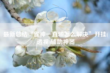 最新总结“雀神一直输怎么解决”开挂(透视)辅助神器