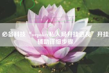 必备科技“wepoker私人局开挂透视	”开挂辅助详细步骤