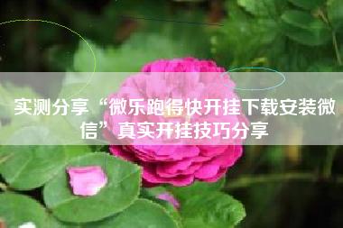 实测分享“微乐跑得快开挂下载安装微信”真实开挂技巧分享