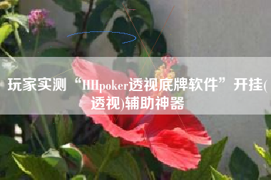 玩家实测“HHpoker透视底牌软件”开挂(透视)辅助神器