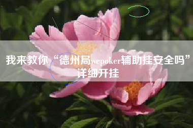 我来教你“德州局wepoker辅助挂安全吗	”详细开挂