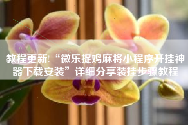 教程更新!“微乐捉鸡麻将小程序开挂神器下载安装”详细分享装挂步骤教程