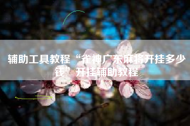 辅助工具教程“雀神广东麻将开挂多少钱”开挂辅助教程