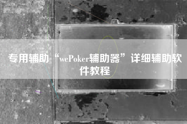 专用辅助“wePoker辅助器	”详细辅助软件教程