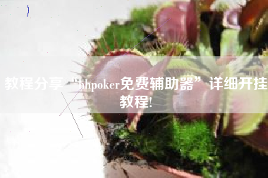 教程分享“hhpoker免费辅助器”详细开挂教程!