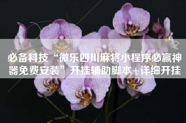 必备科技“微乐四川麻将小程序必赢神器免费安装”开挂辅助脚本+详细开挂