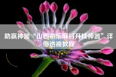 助赢神器“山西微乐麻将开挂神器”详细透视教程